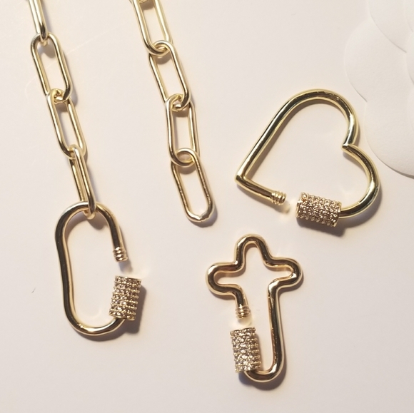 NWT Pave CZ Cross Carabiner NEW in Gift Box - Picture 5 of 5